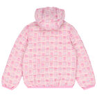 Younger Girls Bear Logo Padded Jacket, 1, hi-res