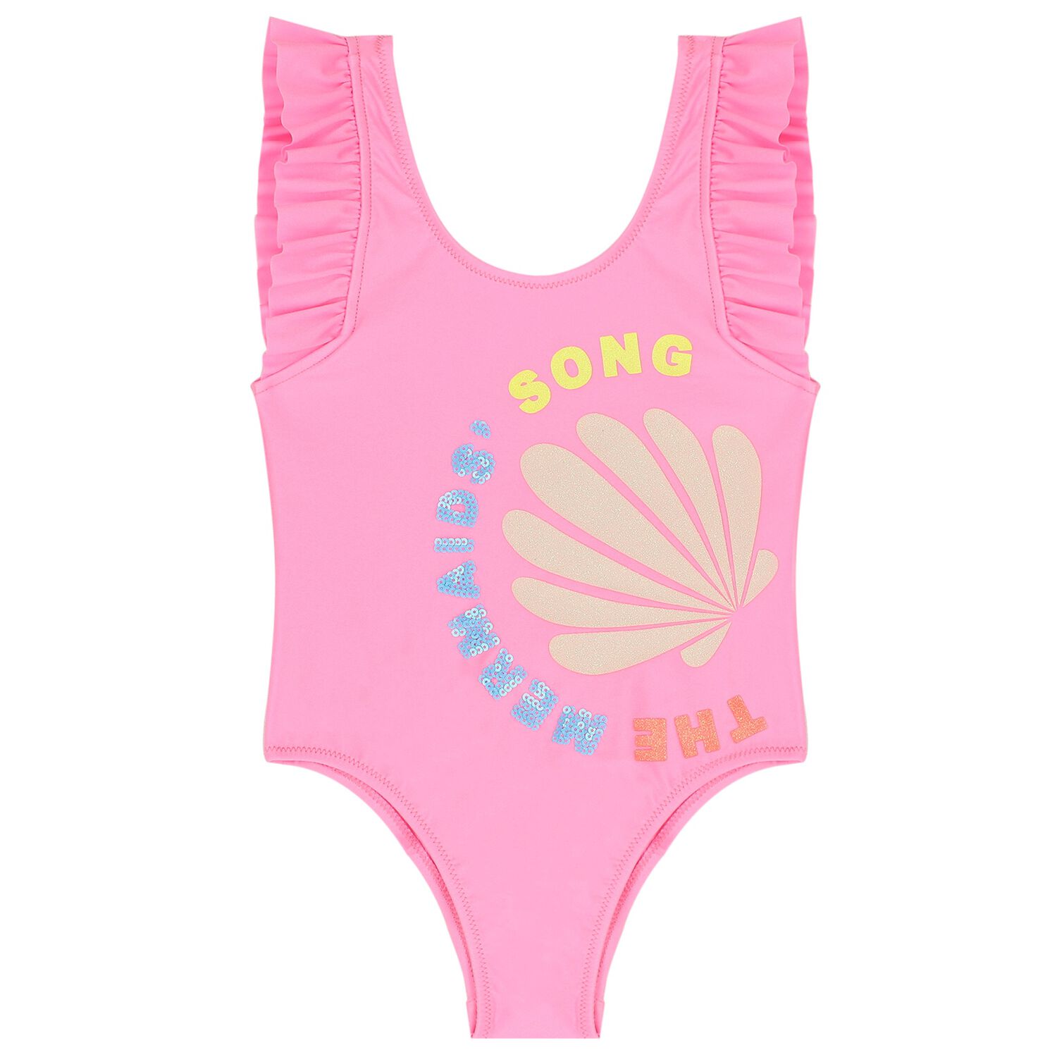 Girls Pink Sequins Swimsuit, 2, hi-res image number null