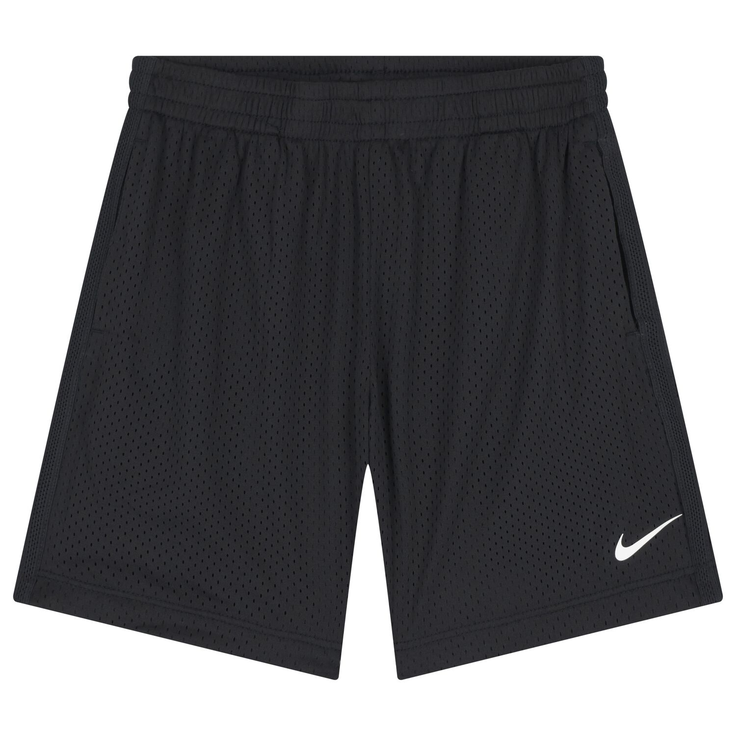 Boys Black Logo Shorts, 4, hi-res