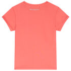 Girls Pink Choupette Logo T-Shirt, 1, hi-res