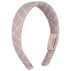 Girls Pink Logo Headband, 1, hi-res