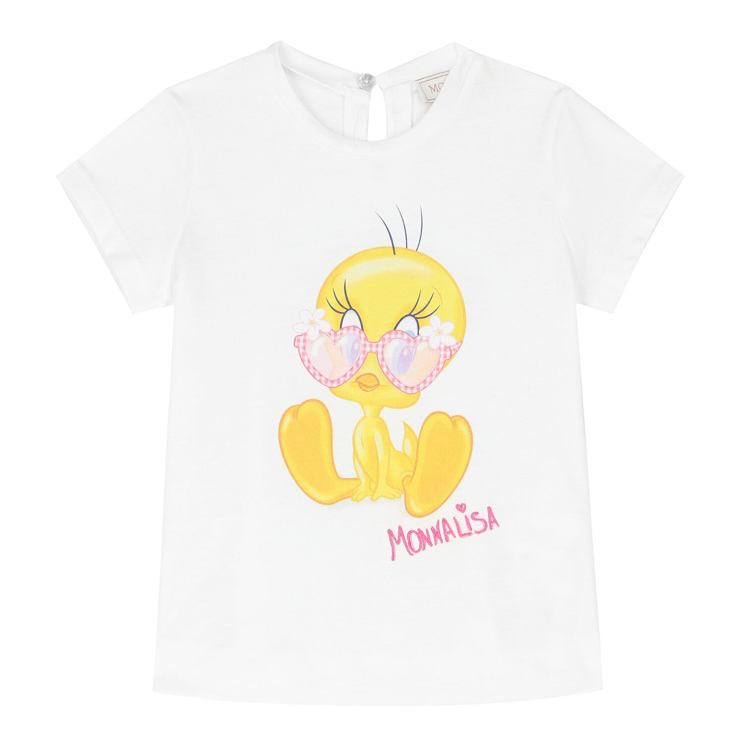 Younger Girls White Tweety Bird T-Shirt, 1, hi-res