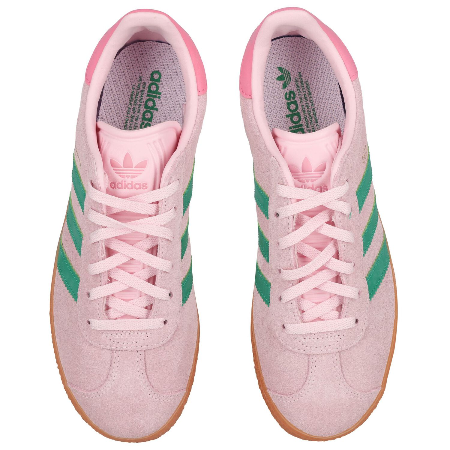 Girls Pink Gazelle Trainers, 1, hi-res