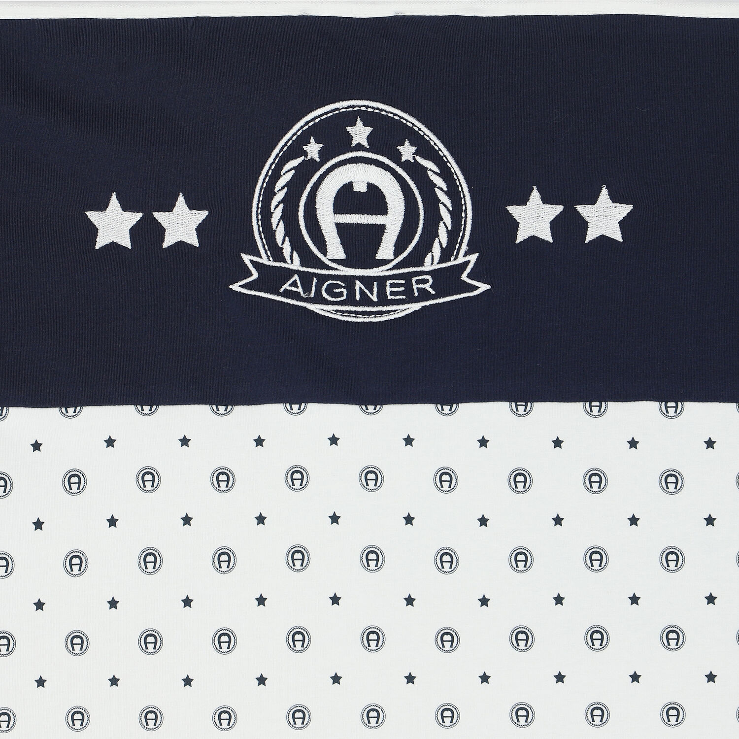 Navy & White Logo Baby Blanket, 1, hi-res