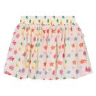 Younger Girls Beige Stars Skirt, 1, hi-res