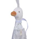 White & Grey Dummy Holder Soft Toy, 3, hi-res