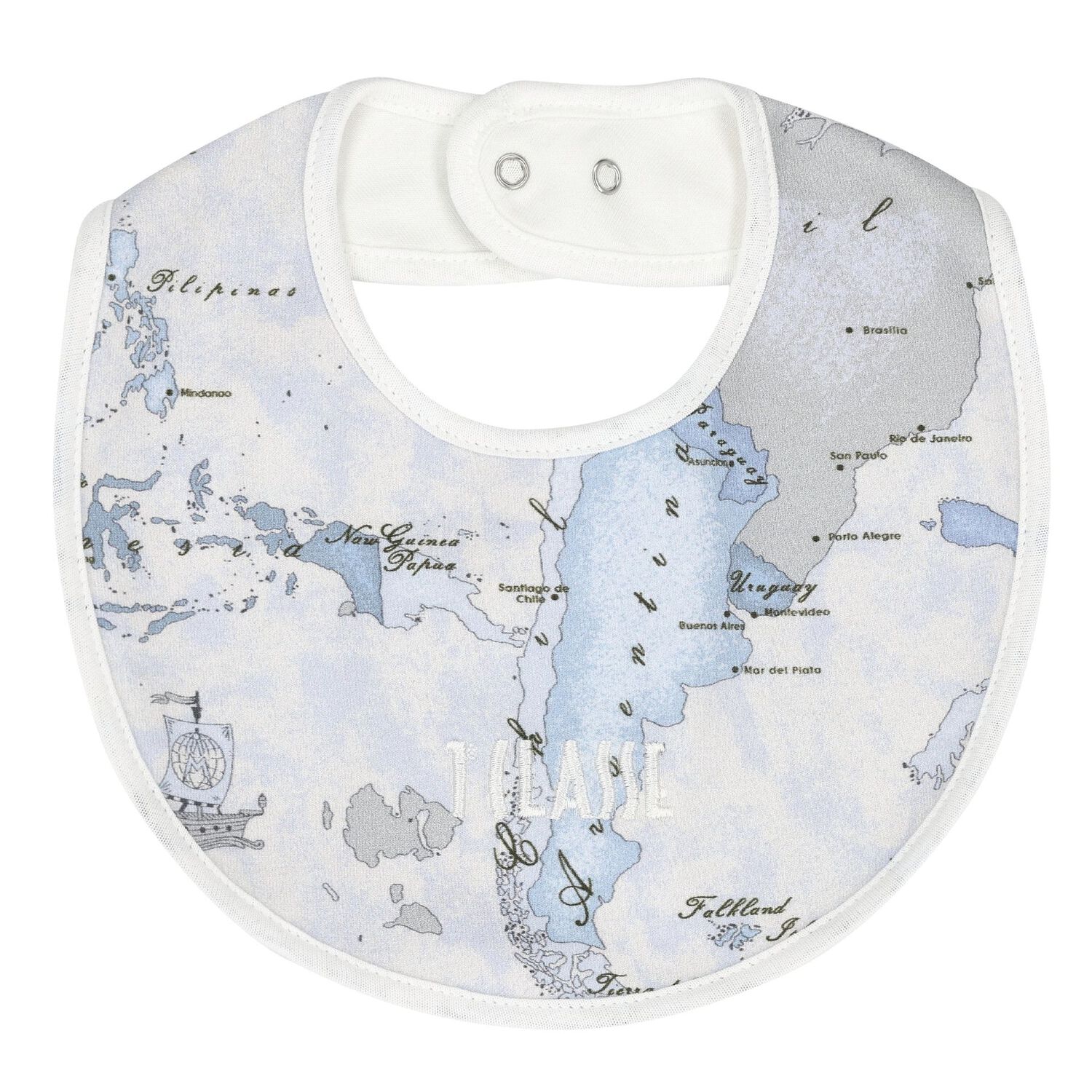 Baby Blue & Grey Geo Map Babygrow Gift Set, 3, hi-res image number null