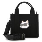 Girls Mini Me Black Choupette Handbag ( 18cm ), 1, hi-res