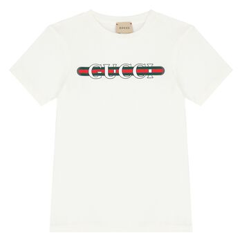 White Cotton Logo T-Shirt