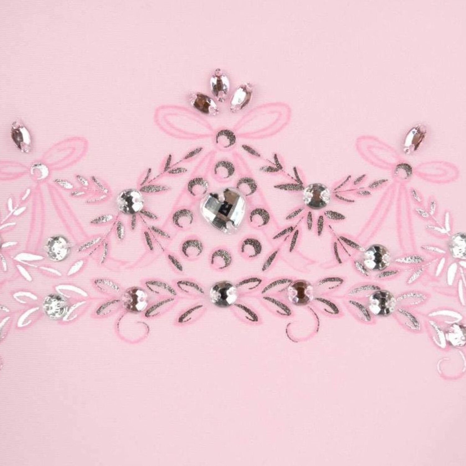 Girls Pink Tulle Crown Swimsuit, 1, hi-res image number null