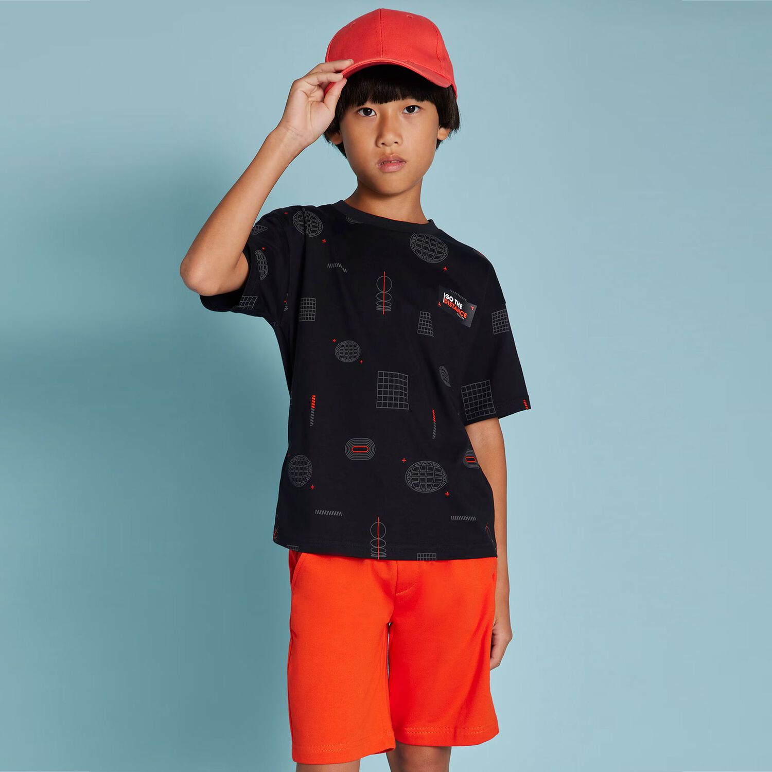 Boys Orange Shorts, 1, hi-res image number null