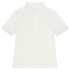Boys Ivory Polo Shirt, 1, hi-res
