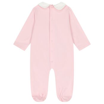 Baby Girls Pink Teddy Bear Babygrow