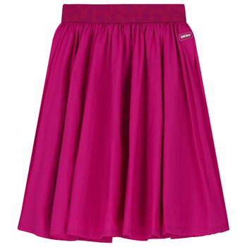 Girls Pink Logo Skirt
