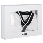 White Logo Babygrow Gift Set, 1, hi-res