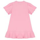 Girls Pink Logo Bag Dress, 4, hi-res