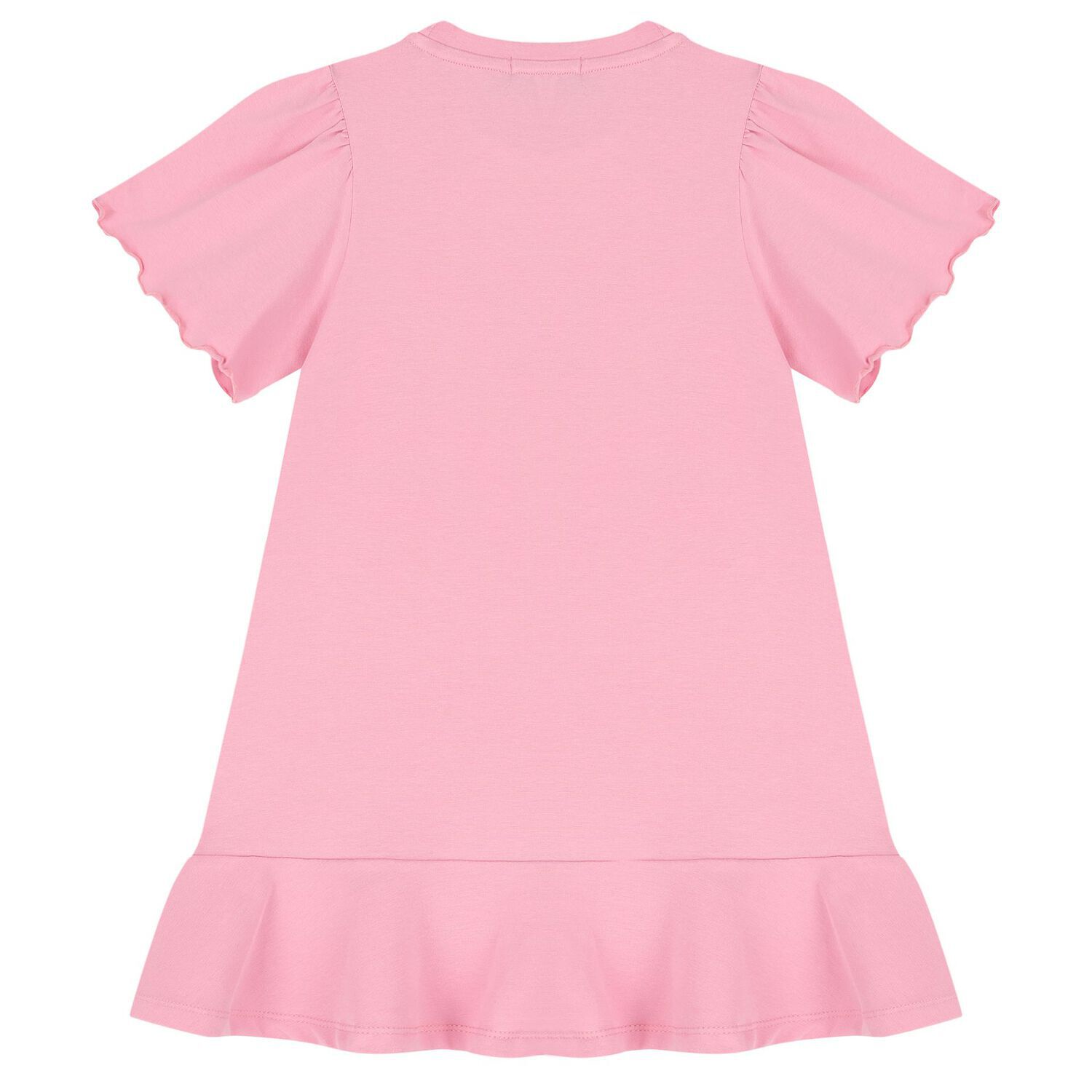 Girls Pink Logo Bag Dress, 4, hi-res