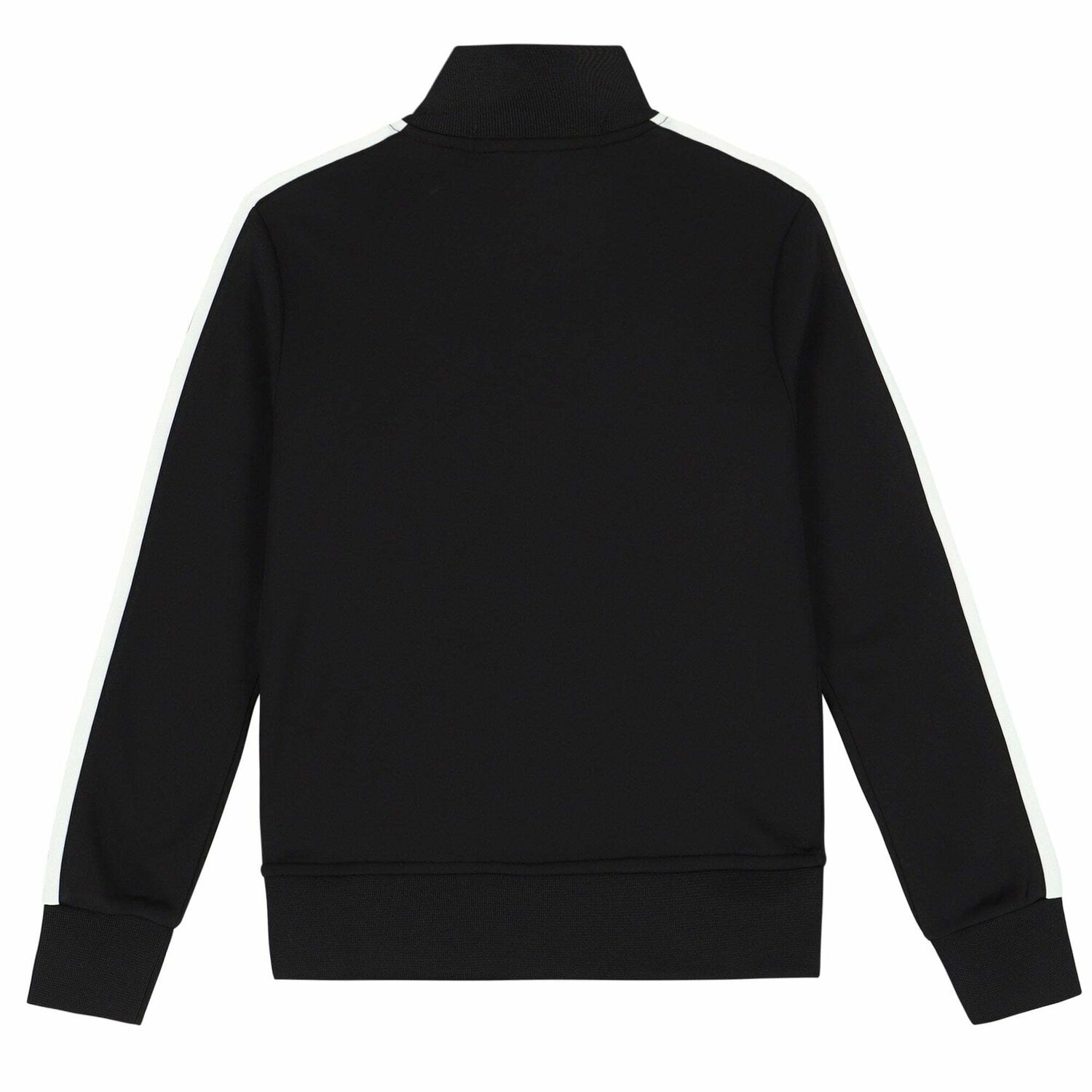 Boys Black & White Logo Zip Up Top, 1, hi-res