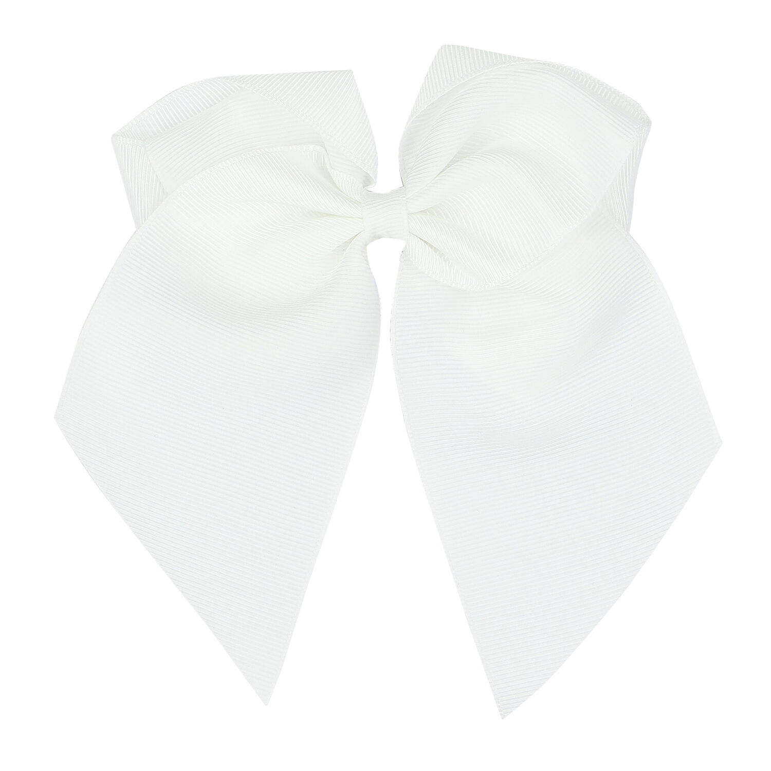 Girls White Bow Hair Clip, 1, hi-res