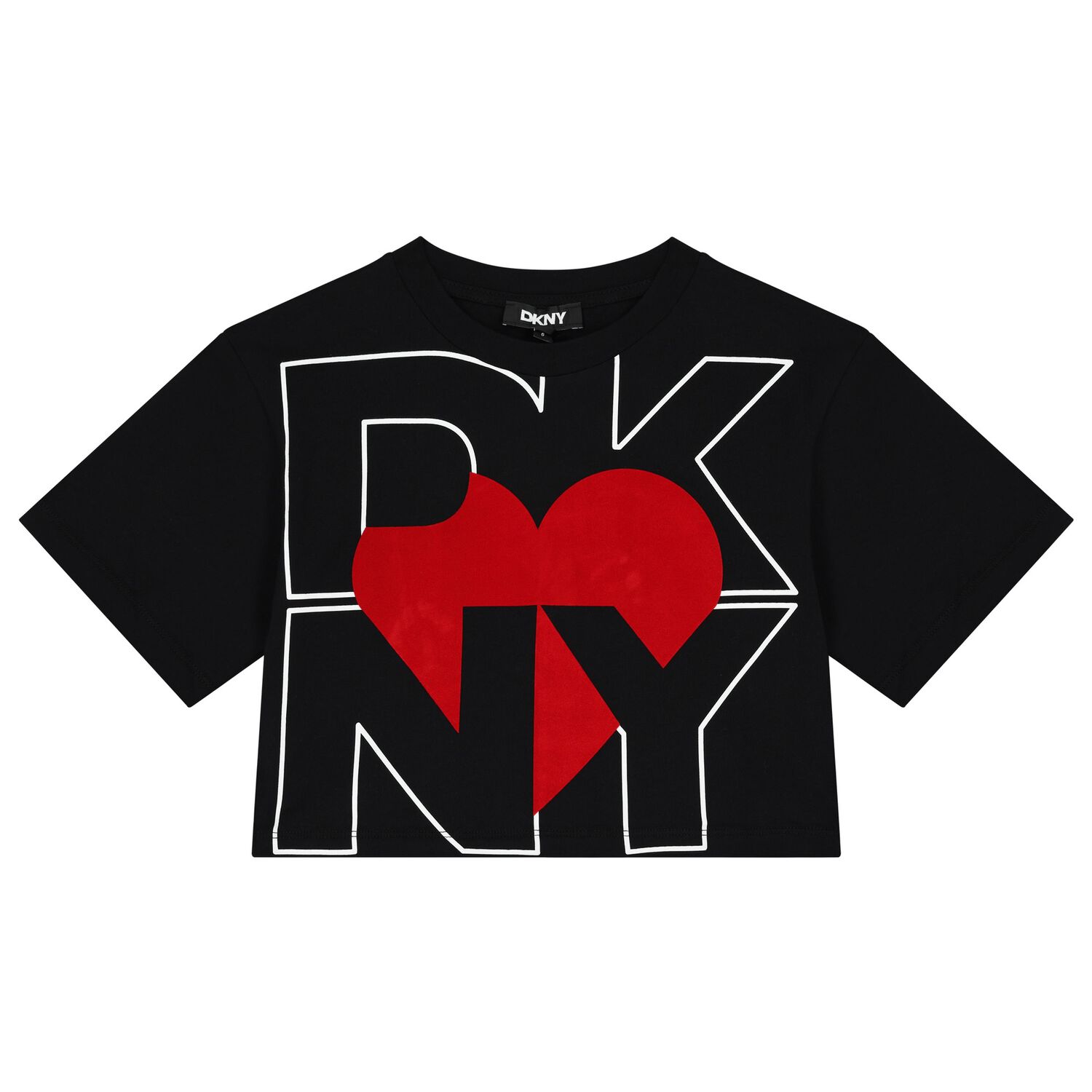 Girls Black Logo T-Shirt, 1, hi-res