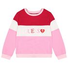 Girls Pink Logo Sweatshirt, 1, hi-res