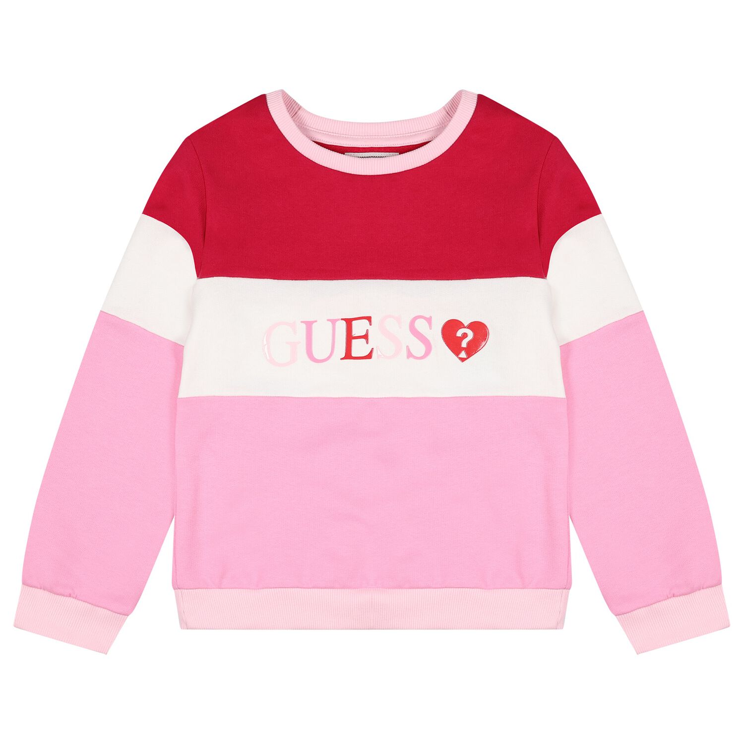 Girls Pink Logo Sweatshirt, 1, hi-res
