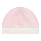 Baby Girls Pink & Ivory Bunny Hat, 1, hi-res