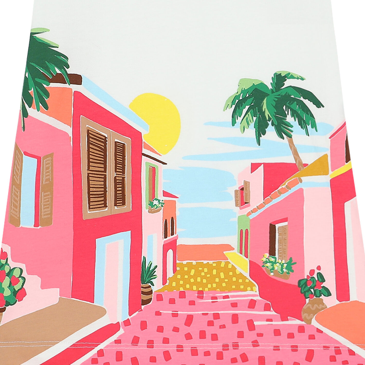 Girls White & Pink Graphic Leggings Set, 2, hi-res