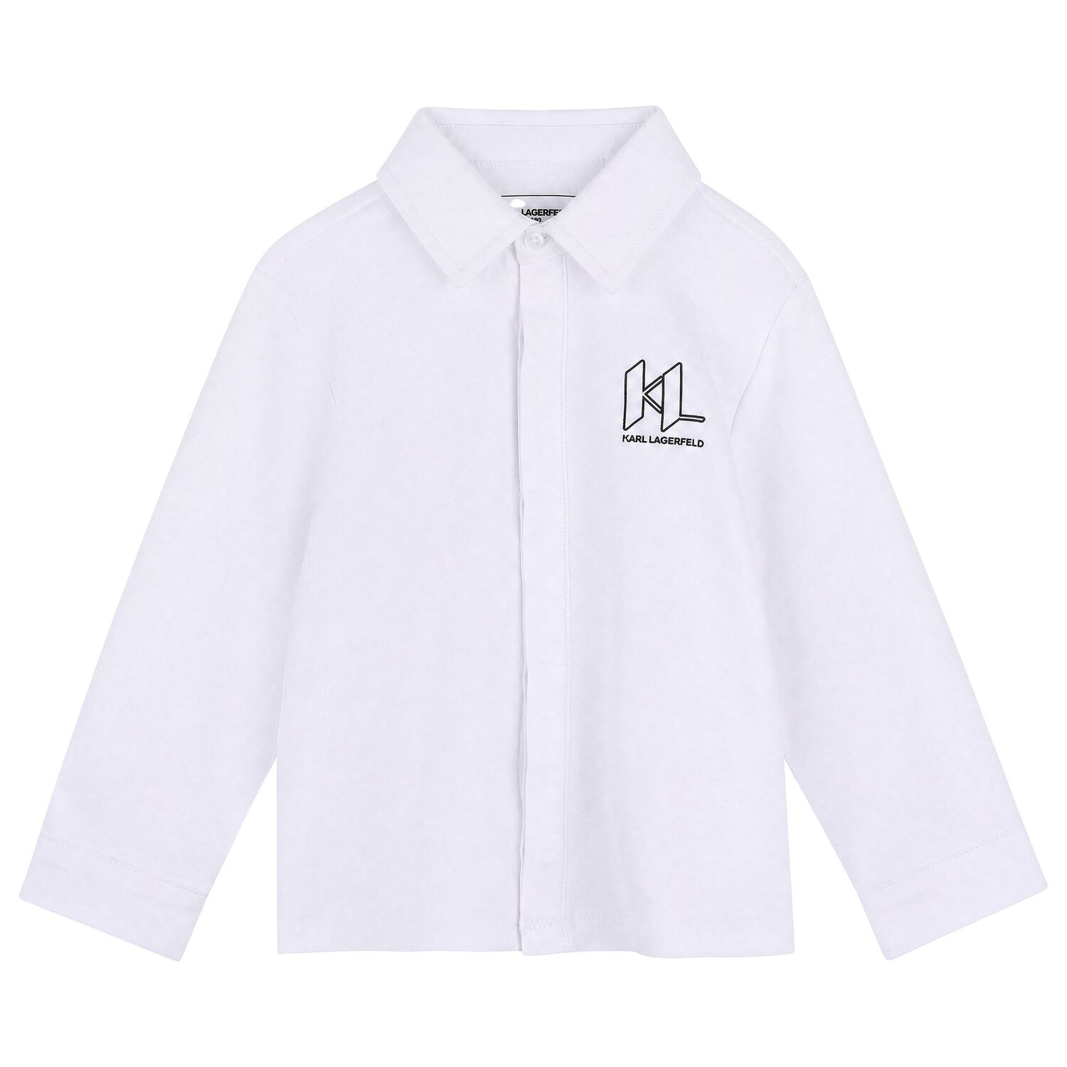 Younger Boys White & Black Logo Trousers Set, 1, hi-res
