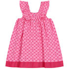 Girls Pink Logo Dress, 1, hi-res