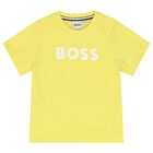 Younger Boys Yellow Logo T-Shirt, 1, hi-res