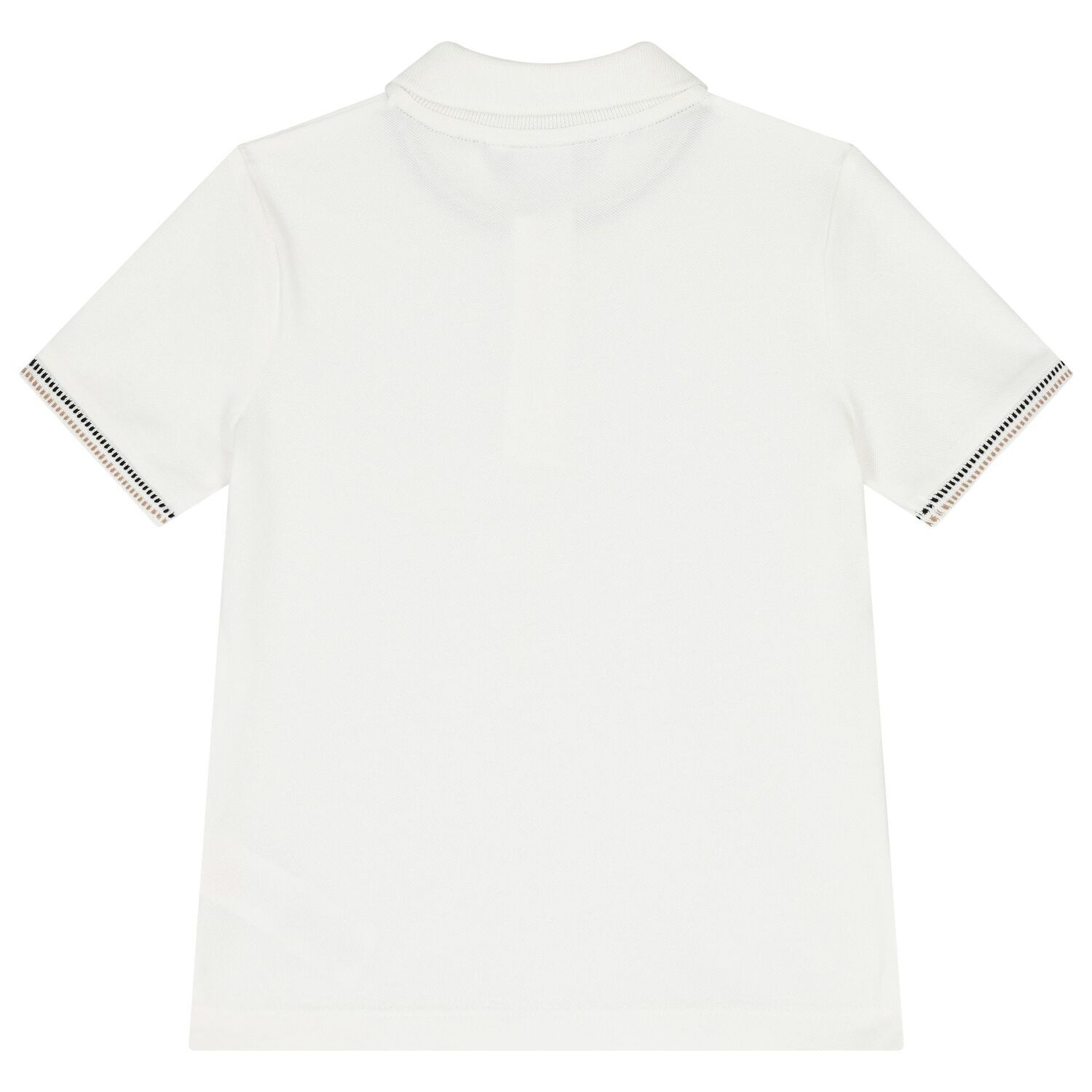 Boys White Logo Polo Shirt, 1, hi-res image number null