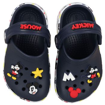 Navy Blue Mickey Mouse Classic Clogs Sandals
