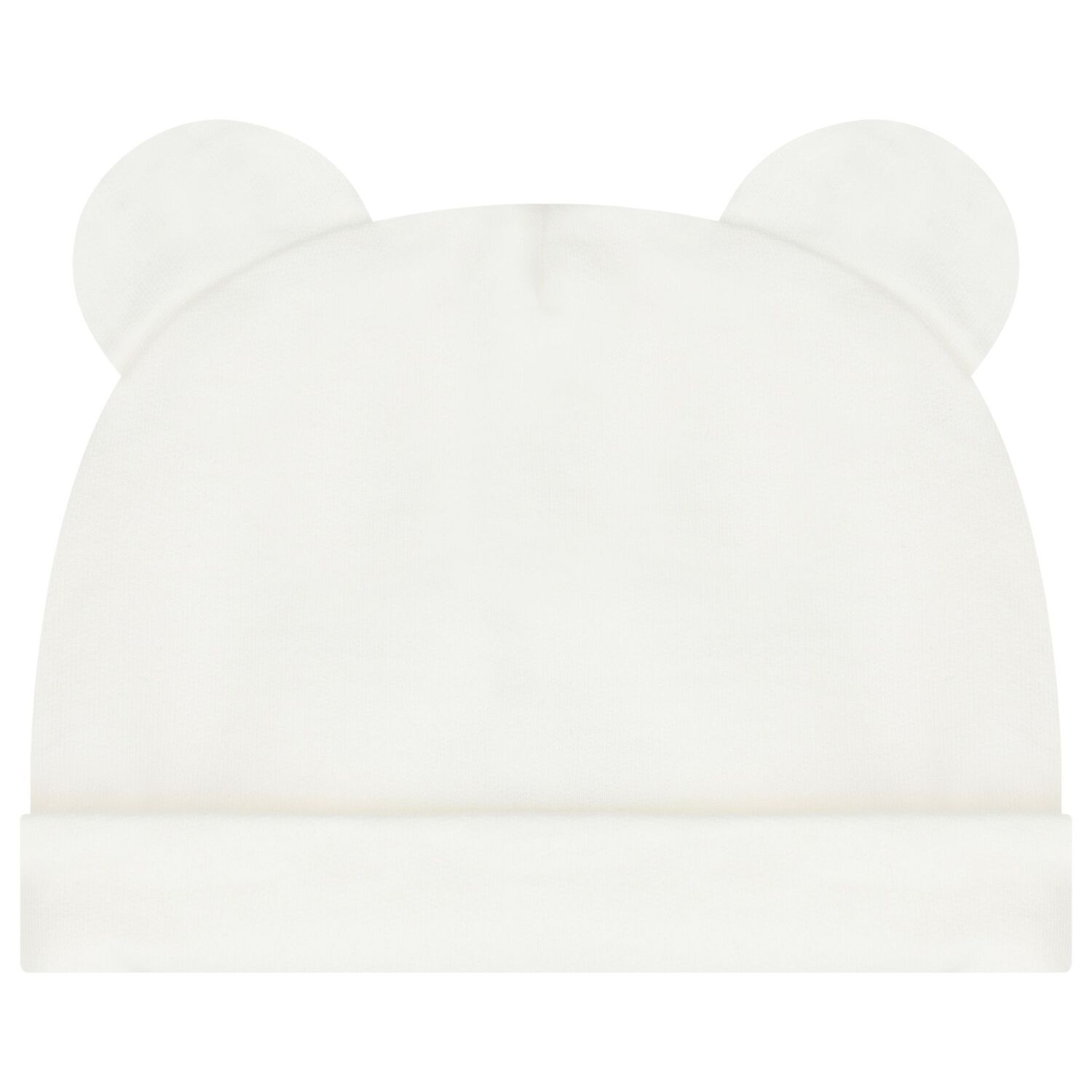 White Teddy Bear Logo Hat & Bib Baby Gift Set, 1, hi-res