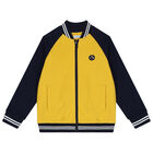 Boys Yellow, Navy Blue & White 3 Piece Tracksuit, 1, hi-res