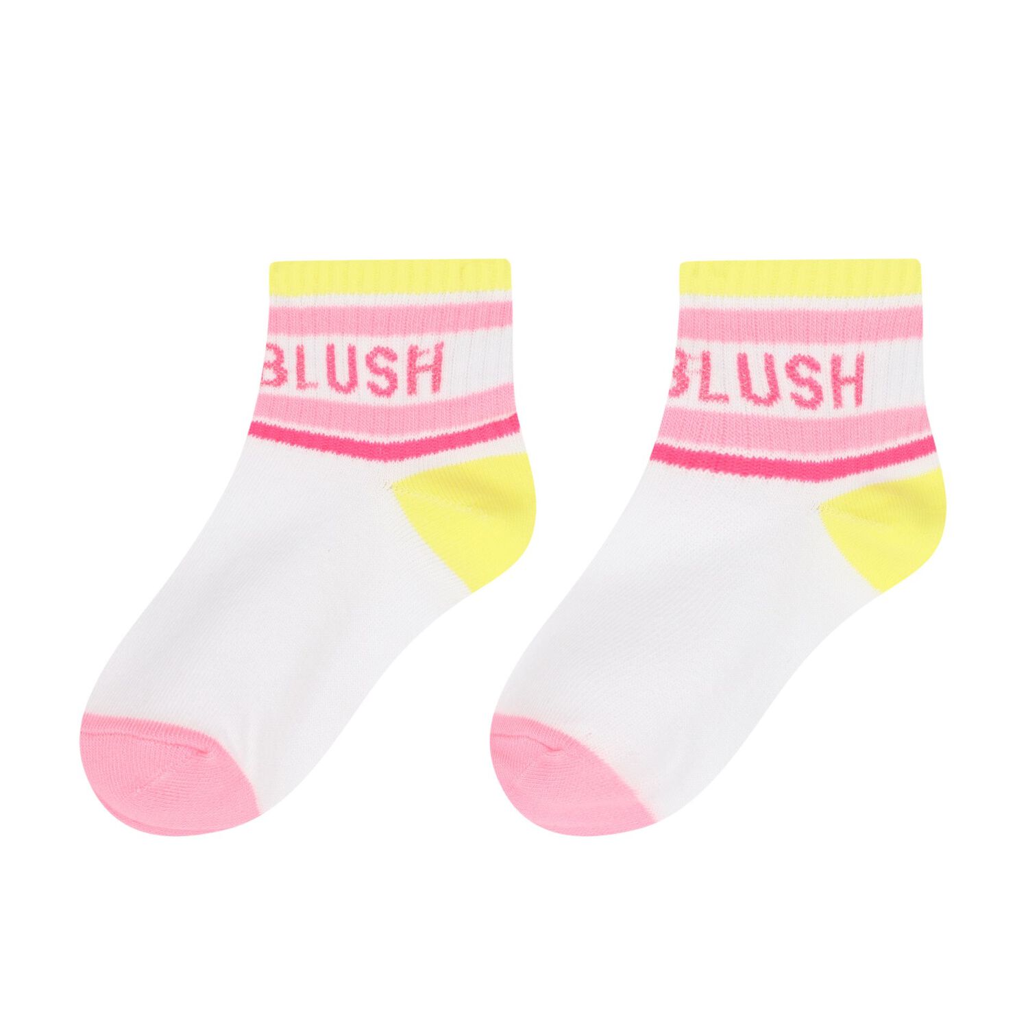 Girls Pink Heart Jacquard Socks ( 2-Pack ), 1, hi-res