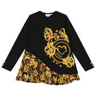 Girls Black & Gold Leggings Set, 1, hi-res