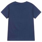 Boys Navy Skater T-Shirt, 1, hi-res
