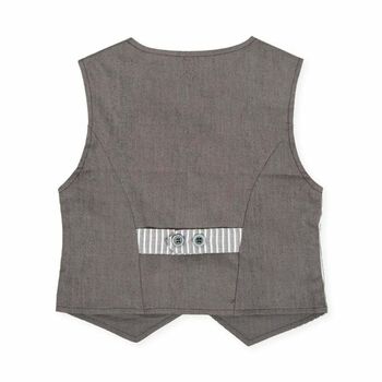 Boys Grey Chaleco Waistcoat