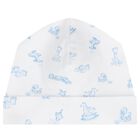 Baby Boys White & Blue Vintage Toy Treasures Hat, 1, hi-res