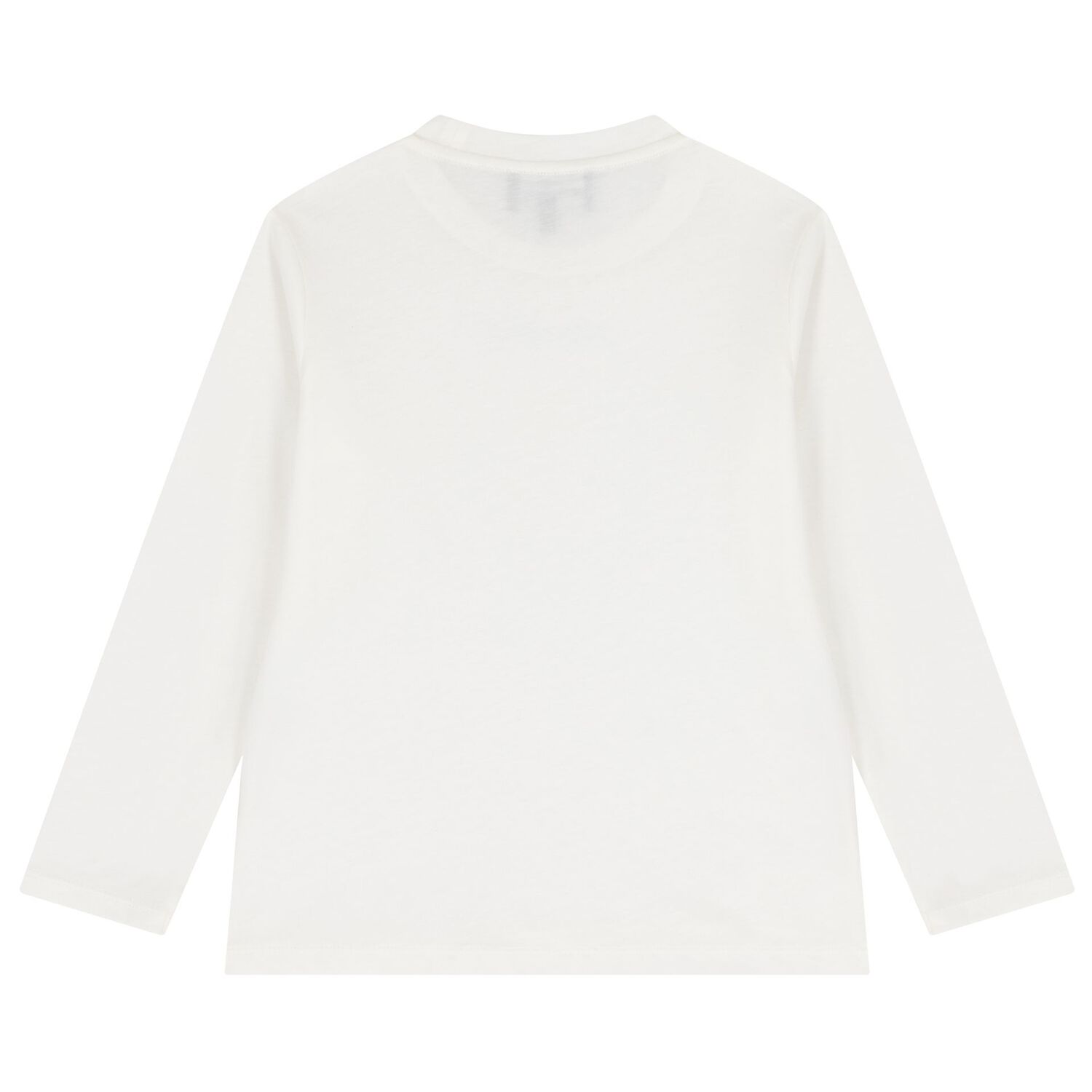 Boys Ivory Logo Long Sleeve Top, 1, hi-res image number null