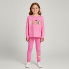 Girls Pink Long Sleeve Top, 1, hi-res