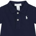 Baby Navy Logo Polo Shirt Gift Set, 1, hi-res
