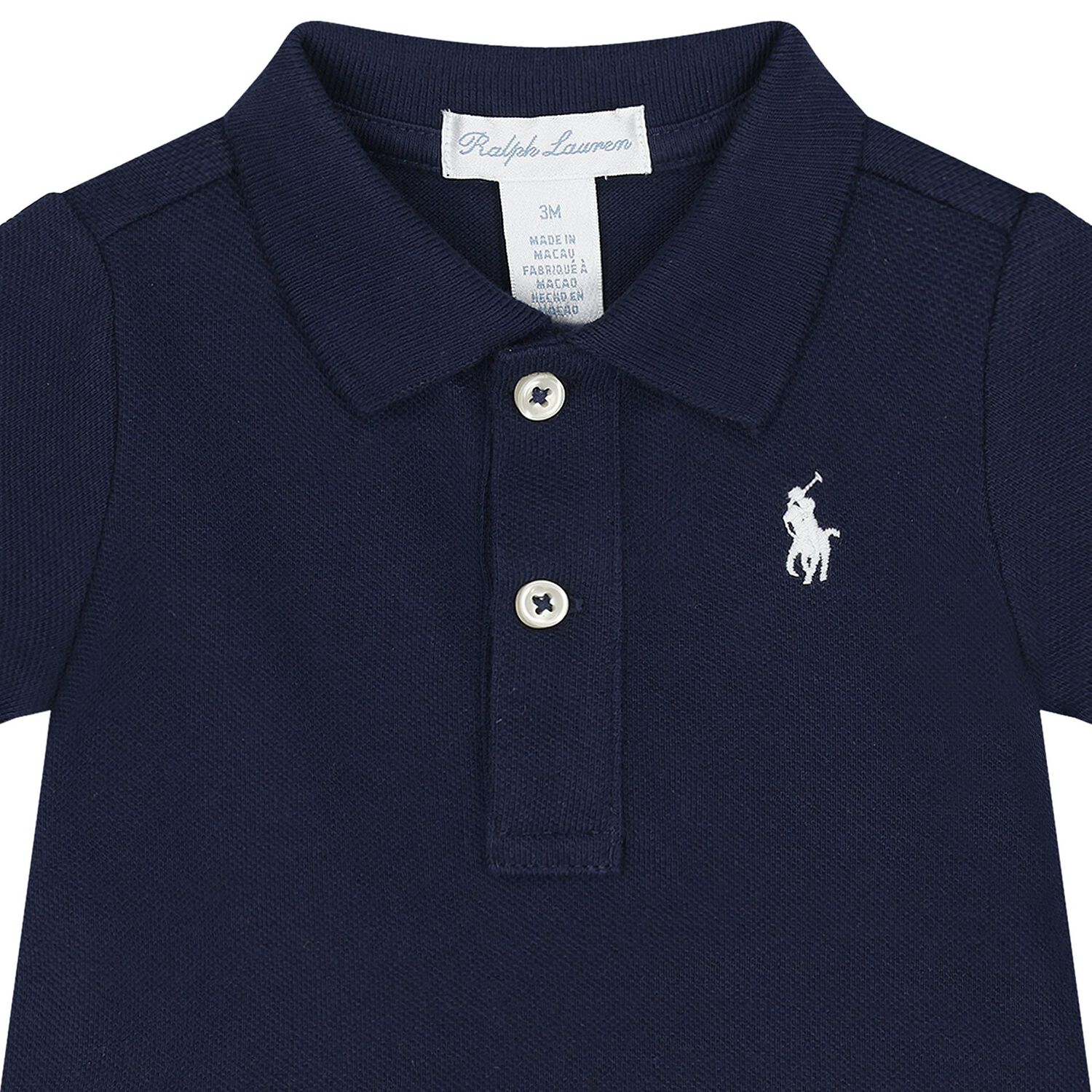 Baby Navy Logo Polo Shirt Gift Set, 1, hi-res