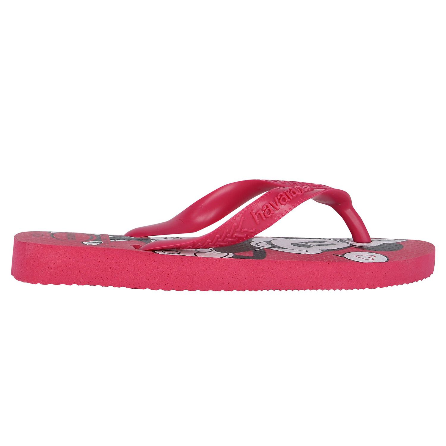 Girls Pink Disney Logo Flip Flops, 2, hi-res image number null