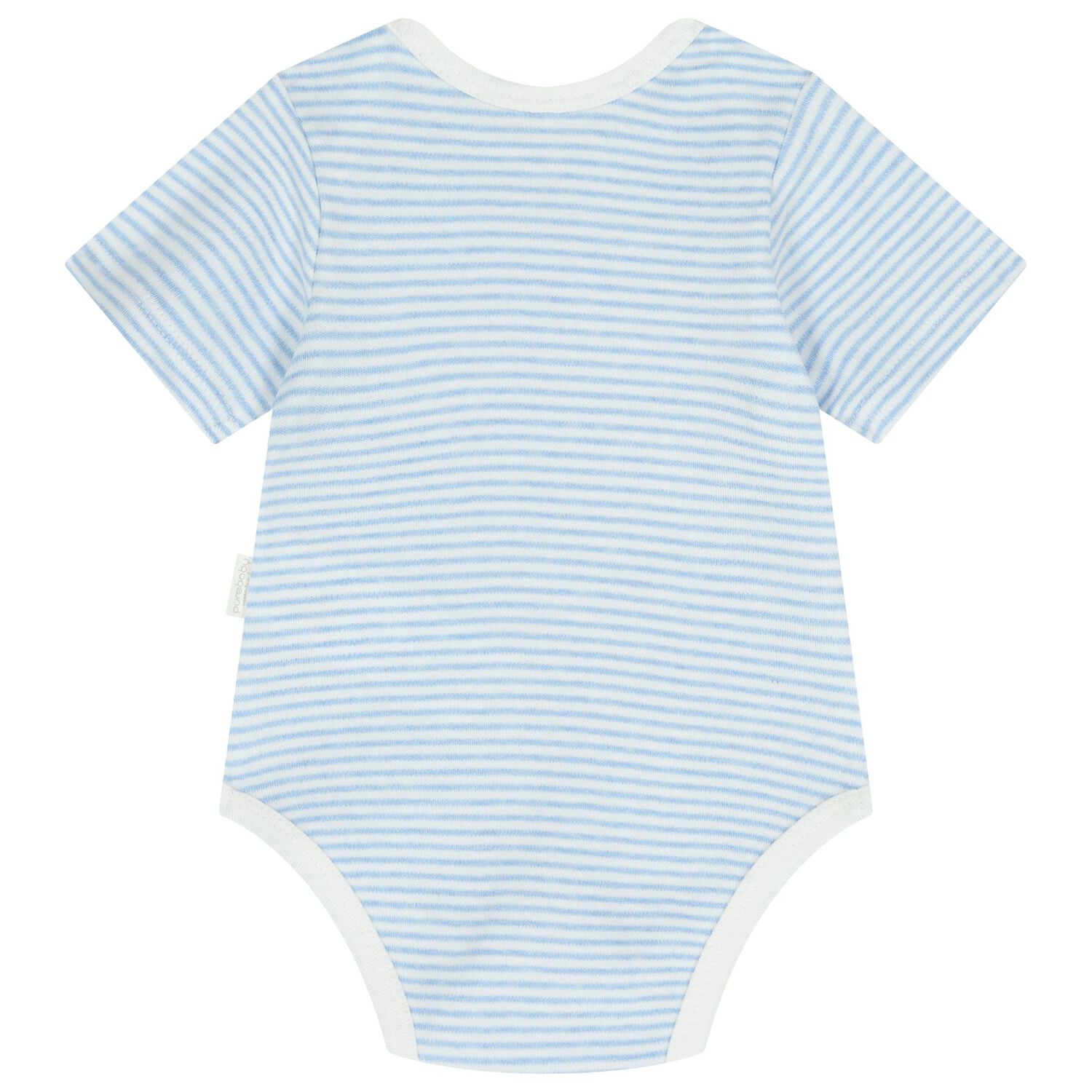 Baby Boys White & Blue Bodysuits ( 2-Pack ), 1, hi-res