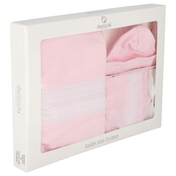Baby Girls Pink Babygrow Gift Set