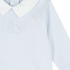Baby Boys Blue Giraffe Laugh Babygrow, 1, hi-res