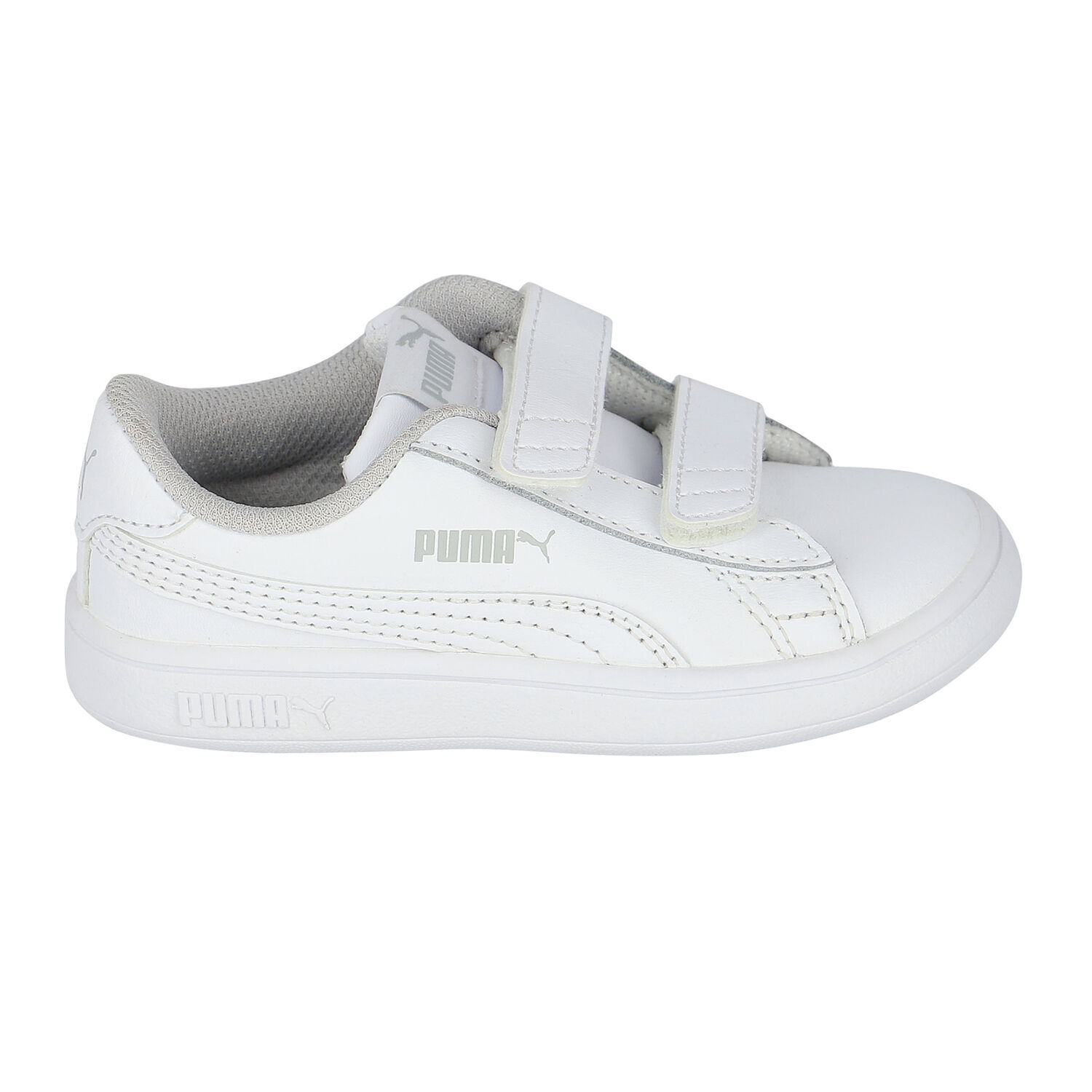White Logo Trainers, 1, hi-res