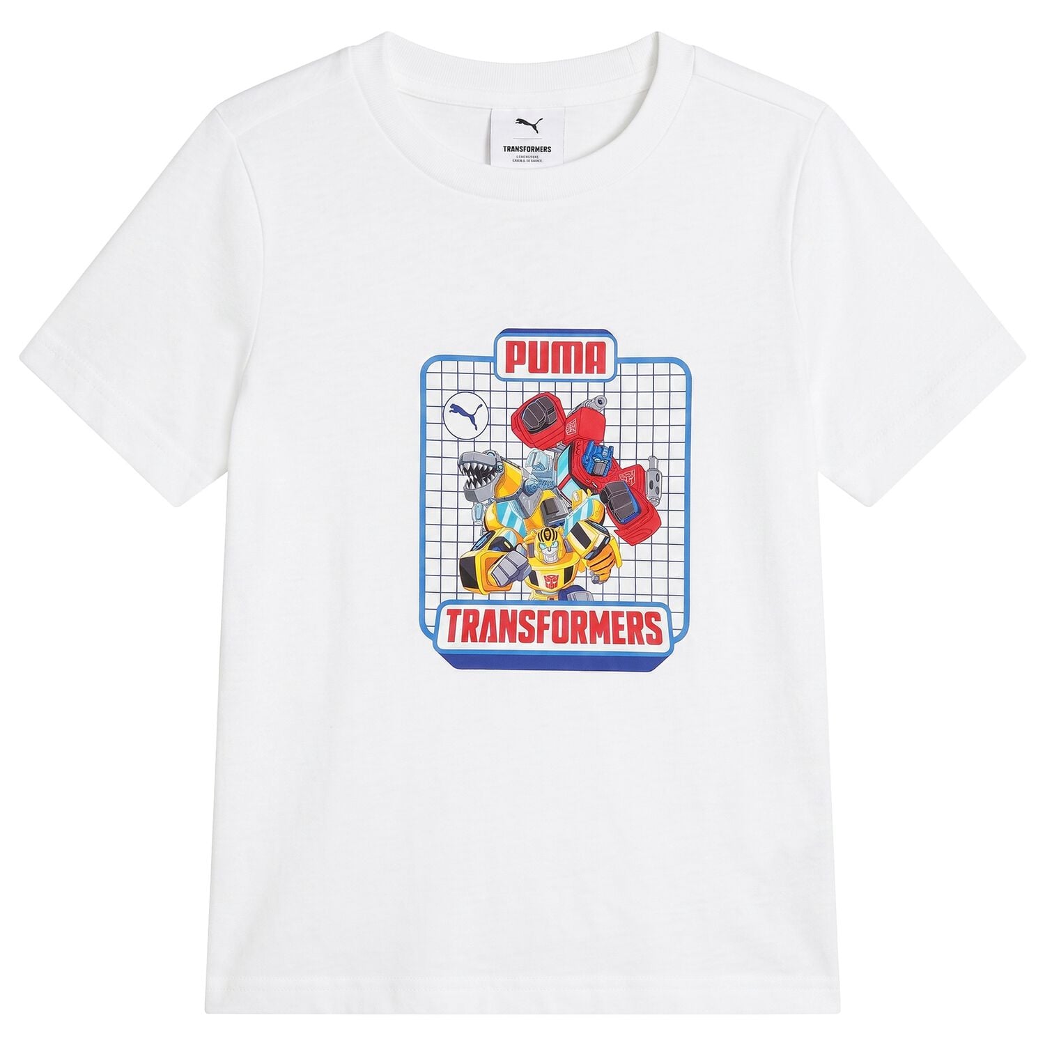 Boys White Optimus Prime & Bumblebee Transformers T-Shirt, 2, hi-res